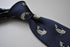 navy tie with koi carp design